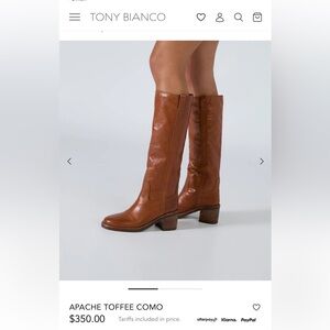 Tony Bianco Toffee Como Women's Tan Boots